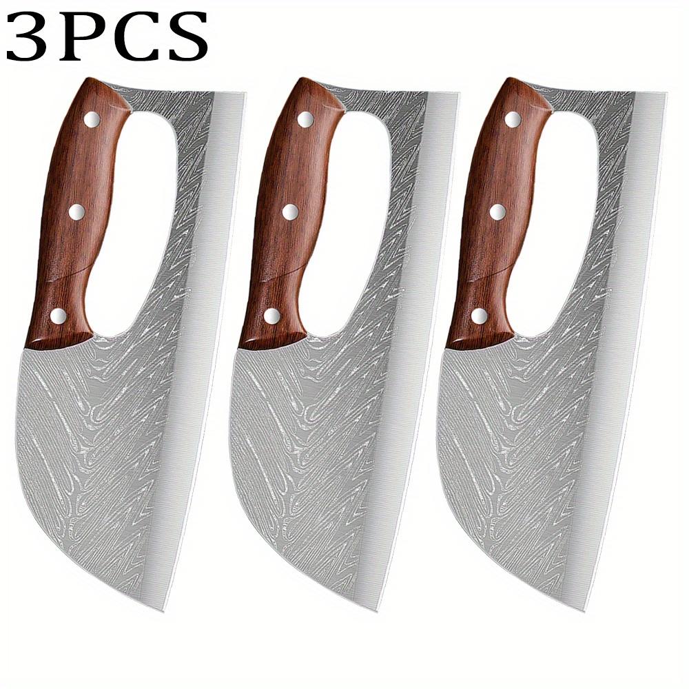 1/3 STÜCK Aus Kohlenstoffstahl Ausbeinmesser mit Messerscheide Handgefertigtes Professionelles Schneidemesser Scharf Geschmiedetes Messer