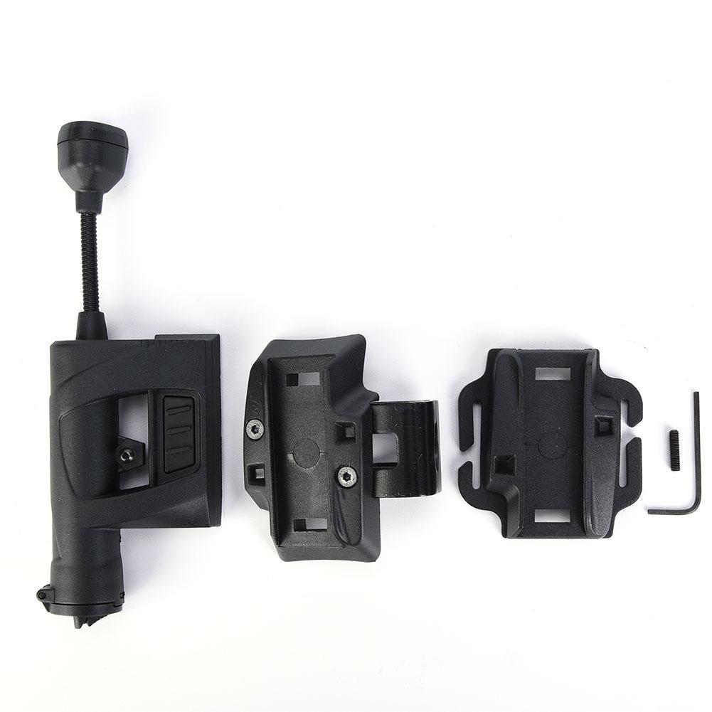 Outdoor Night Helmet Charging Light Lighting 4 Modes Flashlight Accessory Mount NE05006(BK)