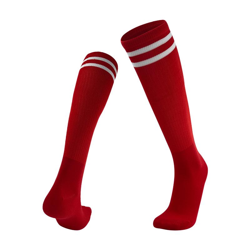 Professional Two-Bar Football Socks - Men's & Children's Over-the-Knee High-Performance Sports Socks