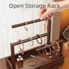 Retro Style Jewelry Stand Solid Wood Jewellery Organizer Jewelry Display Stand  Closet Organization