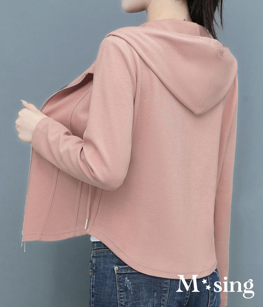 Long Solid Available In 4 Plus Workout Long Sleeve Comfortable and Easy To Move M-Sing Women's Zip-Up Hoodie, Sleeve, Lightweight, Color, Casual,