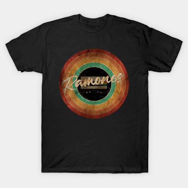 Men Black Print T-shirt Ramones No-Cut Transfer Paper Print Cotton Tshirt 4XL чёрный