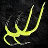 Live Bait Hook 10Pcs Metal Classic Double Fishing Hooks, High Carbon Steel Hooks with Earthworm Barbs, Sharp Open Shank Anti-Escape for Freshwater