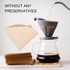 Coffee Filter Paper, 100 Sheets, Cone-Shaped, for Coffee Makers, Commercial and Home Use (V02 Filter Paper, 100 Sheets)