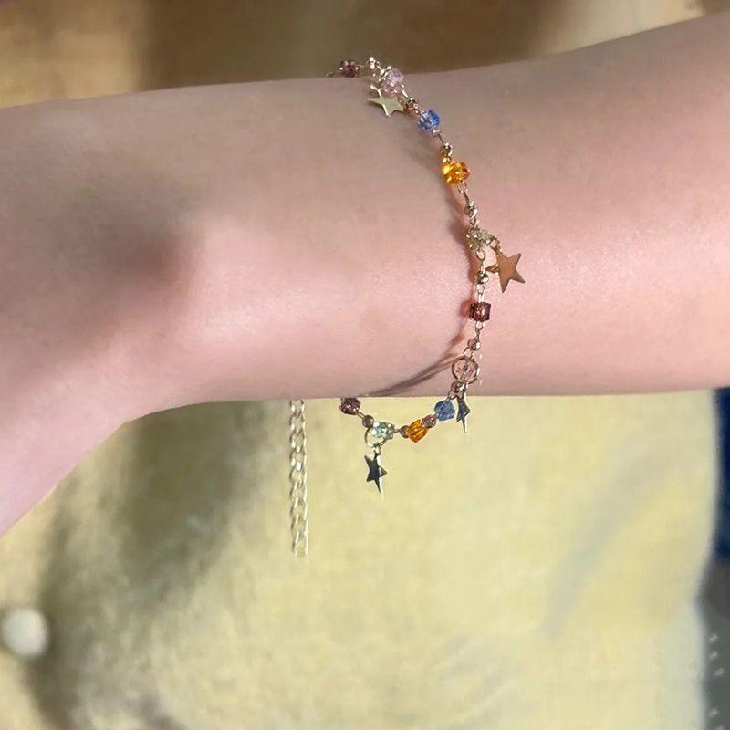 

Colorful XINGX Bracelet Women Ins Niche Design Temperament Simple and Versatile High-Grade Fashion Summer Bracelet Jewelry Dopamine Star Bracelet