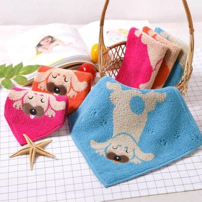 Jinhao A-Class Pure Cotton Jacquard Hand Towel for Kids – Soft, Absorbent, Twist-Free, Small Square Size.