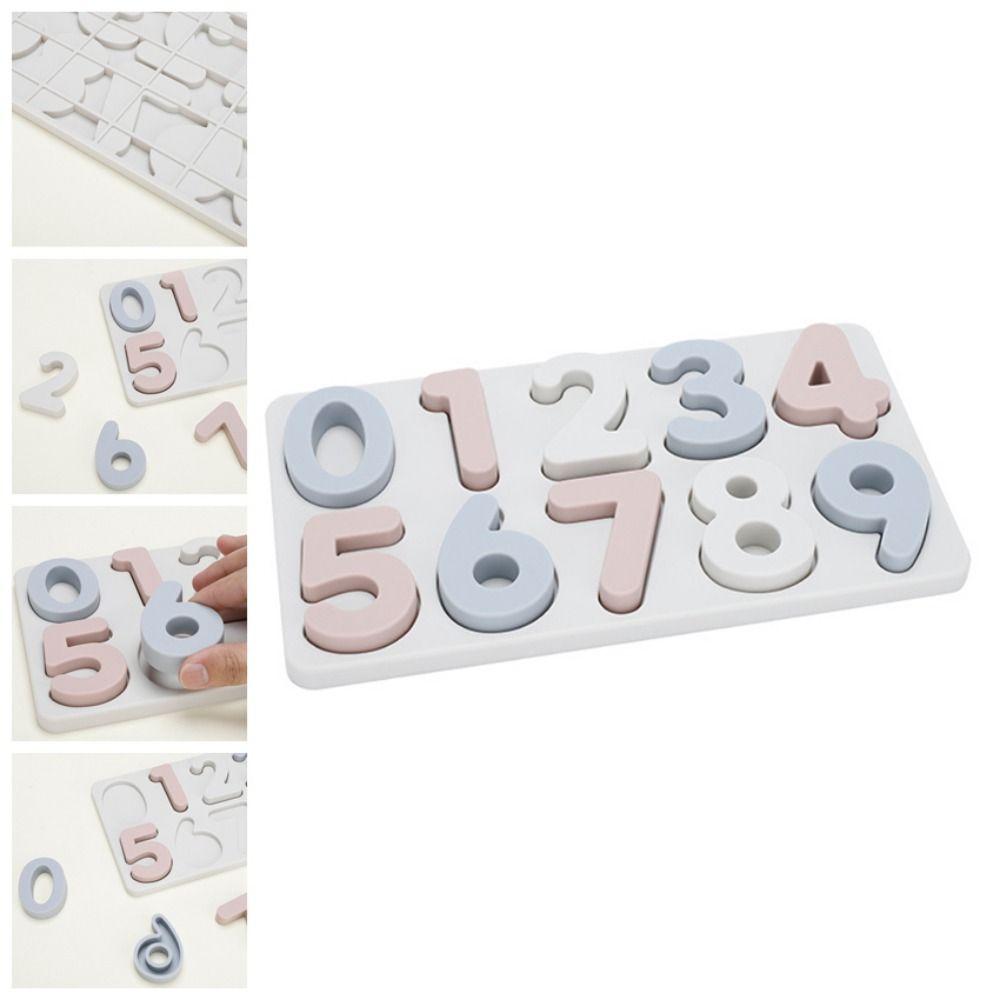 

3D Дизайн Монтессори Пазл Доска Силиконовые Игры на Сопоставление Чисел Игра для Малышей Digital Toy