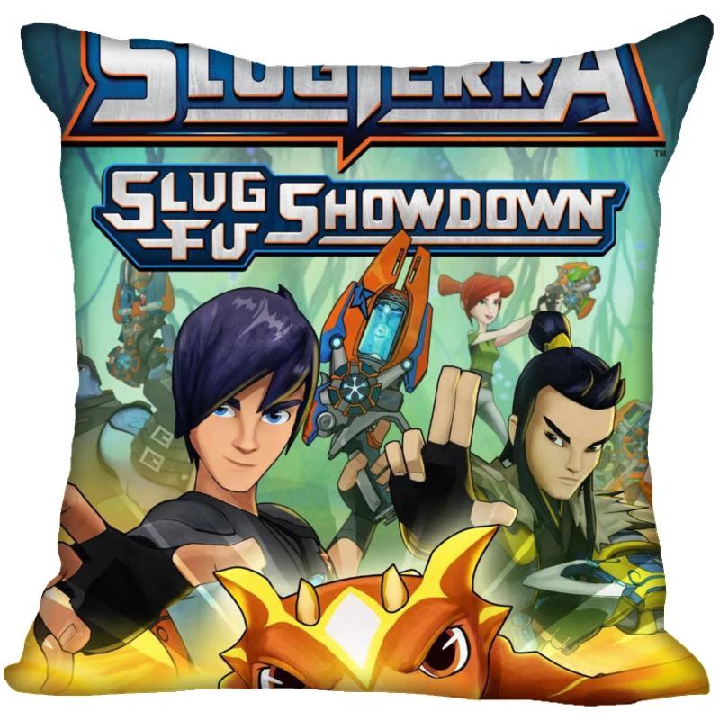 Neue Slugterra Anime Kissenbezug Schlafzimmer Home Office Dekokissenbezug Quadratisch Reißverschluss Kissenbezüge Satin Weich Kein Ausbleichen