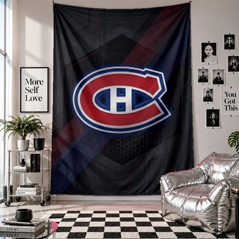 Montreal Canadiens Wall Tapestry Home Decor Wall Hanging Cloth for Bedroom Living Room Background