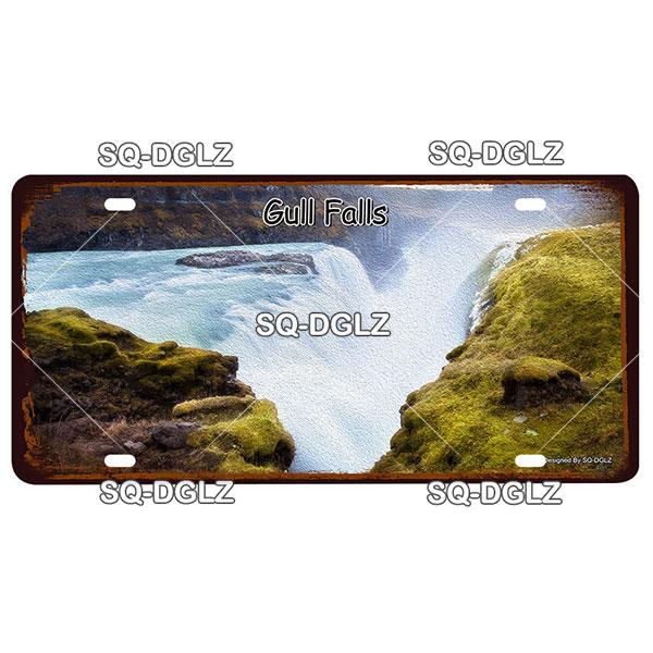 

[SQ-DGLZ] Европейский город 15x30 см, металлическая пластина, винтажная табличка, жестяная вывеска, настенный декор для бара, деревенская живопись, дорожный постер 15x30cm(5.9x7.8inch)