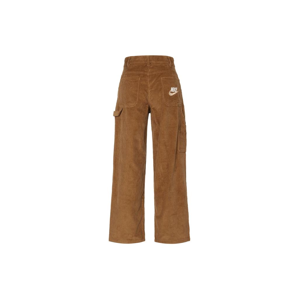 Nike Letter Embroidery Logo Straight Leg Casual Pants Men bottoms Brown HF0354-281