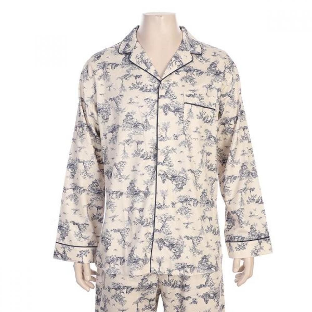 Barbara Men S 100  Cotton Print pajamaS Amp4609b