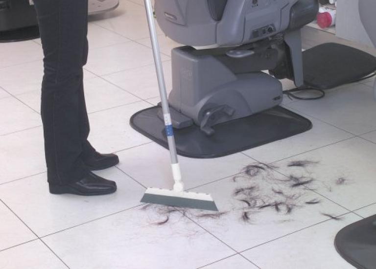 in Teramoto Effect Rubber Broom Short Handle 28cm [Made Japan]