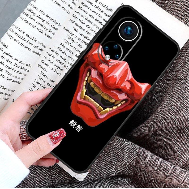 Japanese Oni Hannya Demon Mask Case For Honor Magic 8 Pro 5 6 7 Lite Honor 400 200 50 70 90 X9d X9c X9b X9a X8b Win RT Cover