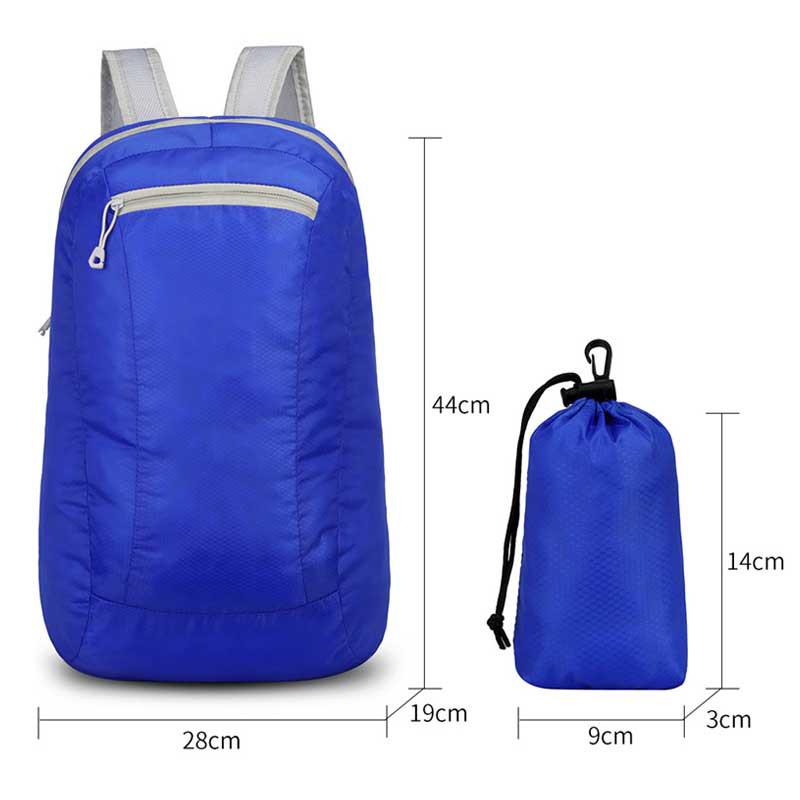 Cross-border Foldable Lightweight Travel Backpack, Large Capacity, Printed Logo, Outdoor & School Use