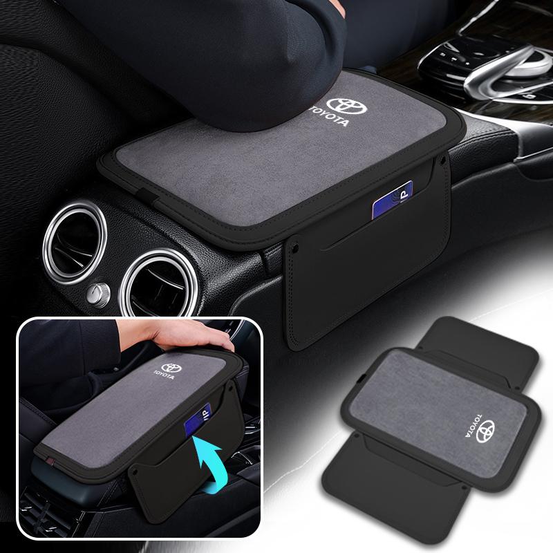 DPWOTC1 Multifunction Car Central Armrest Cushion Non-slip Storage Protect Pad For Toyota Camry Auris Corolla Yaris Aygo RAV4 CHR Hilux