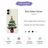 For iPhone 17 Case Christmas Tree Potted Plants Pattern Printing Straight Edge TPU Phone Back Cover