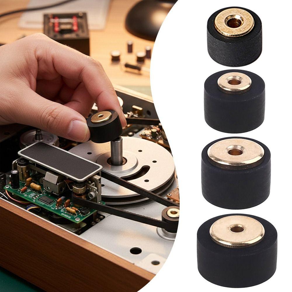 1Pcs Rubber Cassette Deck Pinch Roller Stereo Drive Wheel Part  Radio Equipment Use