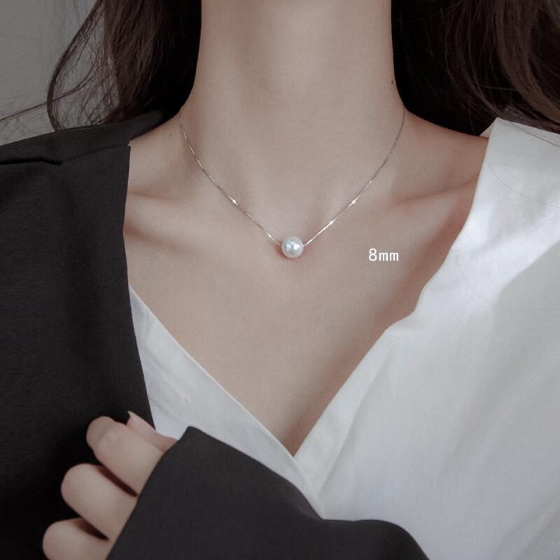Pearl Necklace, Women's Pendant, Commuting To Work, Transfer Beads, Simple Temperament, Bead Collarbone Chain, Fashionable and Light Luxury