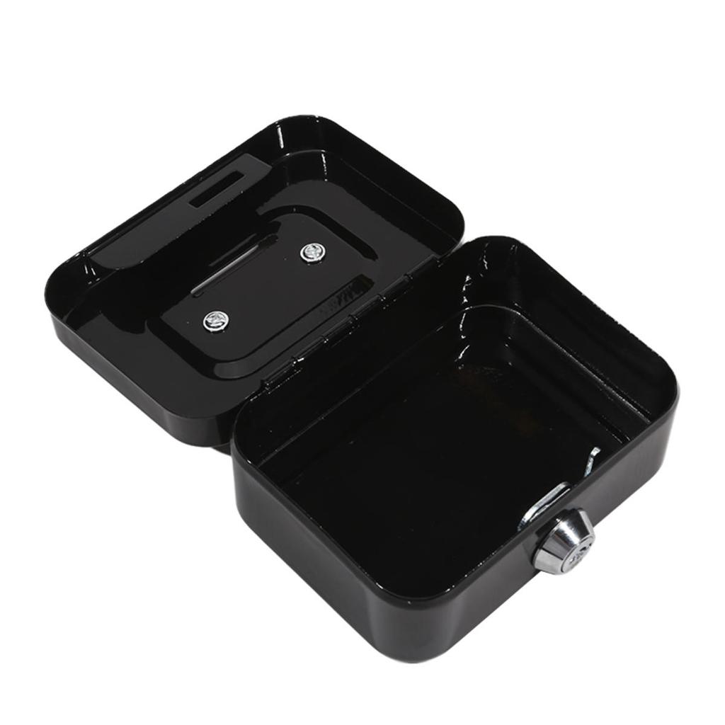 Mini Money Safe Box Key Money Holder Metal Storage Case Small Security Lock Box with Key Kids Portable Lockable Coin Boxes