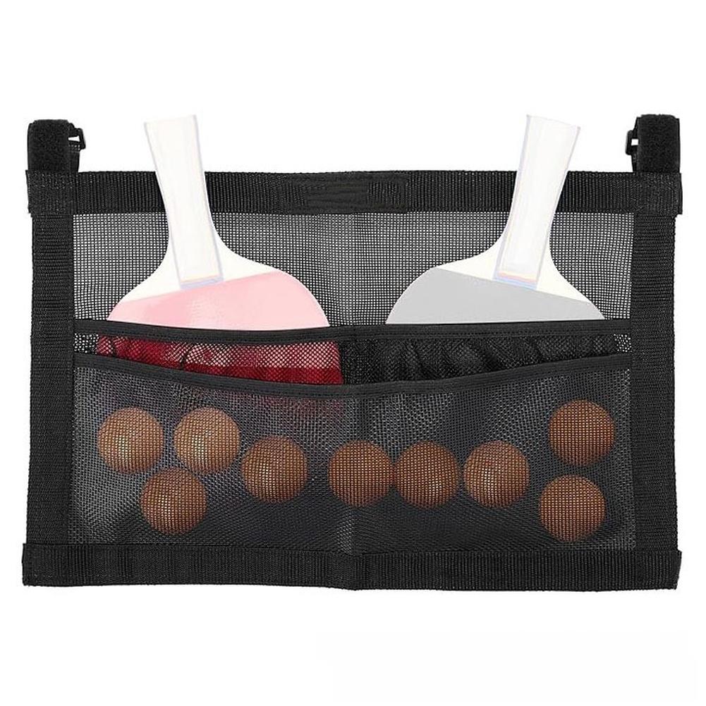 Table Tennis Racket and Ball Storage Bag with Open Mesh Design Efficient Organizer for Training and Recreational Play