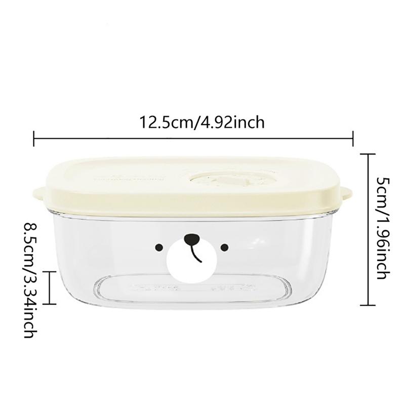 1Pc Food Storage Container Freezer Food Storage Boxes Refrigerator Rice Food Fruit Preservation Keep Fresh Box Microwaveable