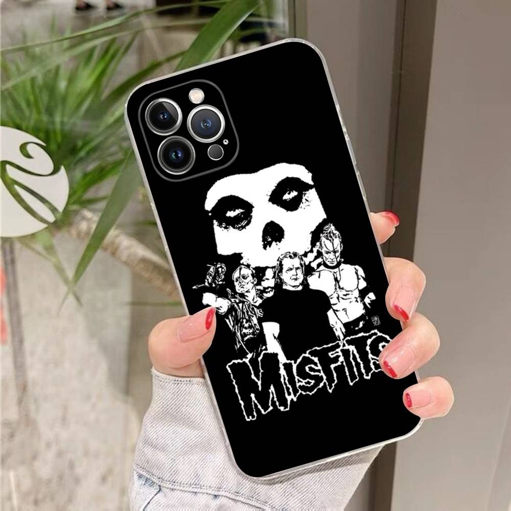 The Misfits Glenn Danzig For IPhone 17 16 15 11 12 13 14 Pro Max Soft TPU Silicone Back Cover Clear Case
