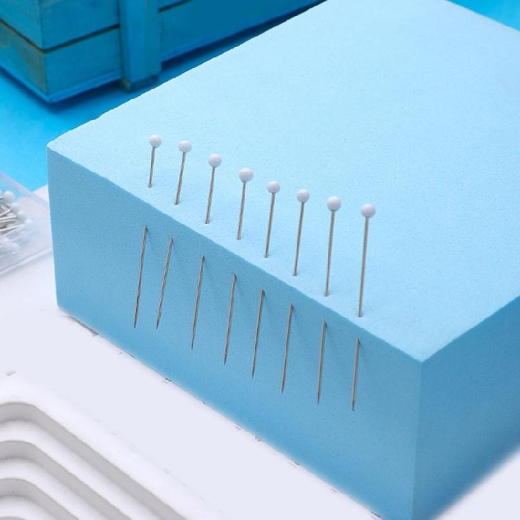 Straight Quilting Pin for Dressmaker Long Straight Pin White Colorful Sewing Pin for Fabric Sewing Dressmaking Project