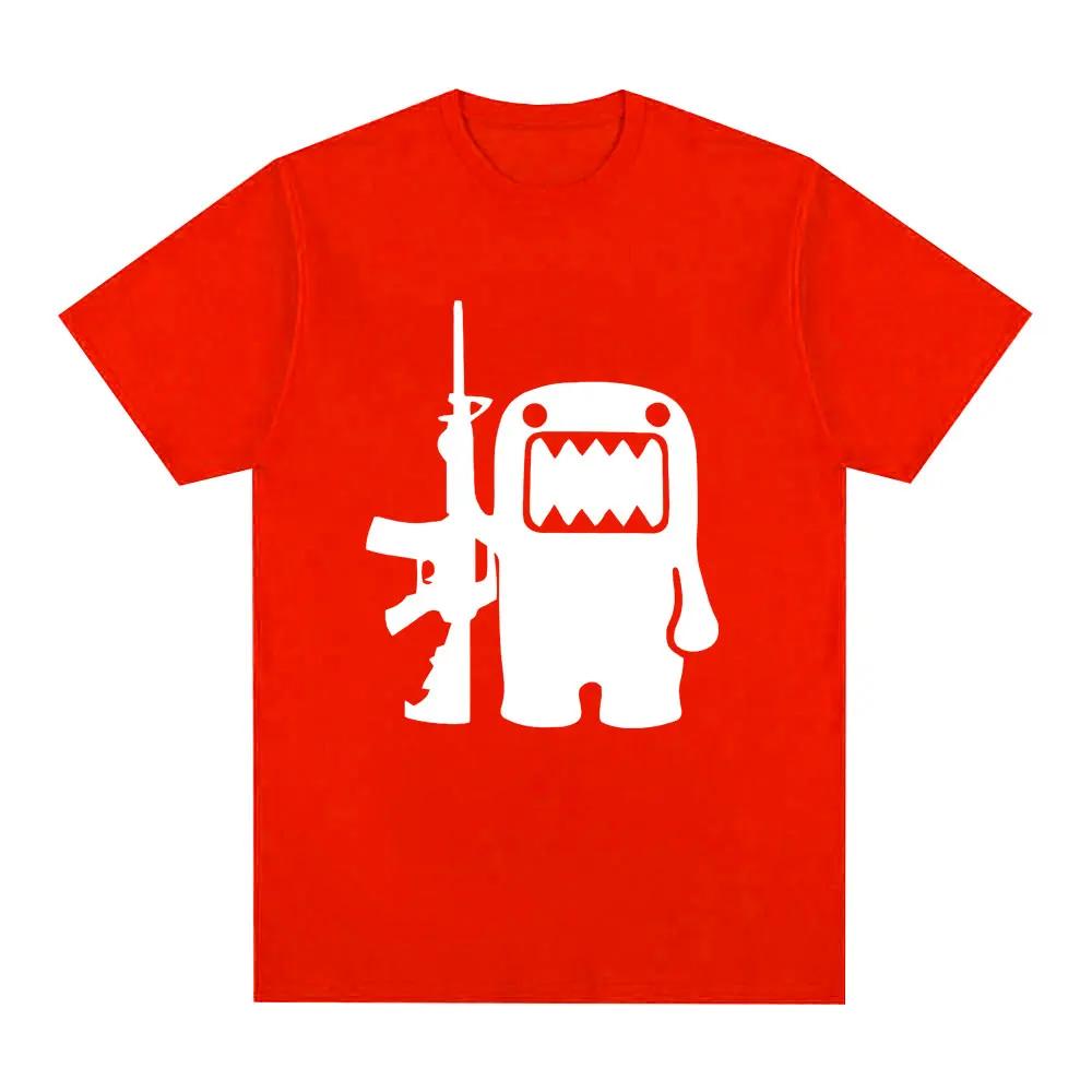Retro Domo Kun AK47 Zábavné tričko Dámské ležérní tričko Krátký rukáv Nadměrné tričko Street Wear