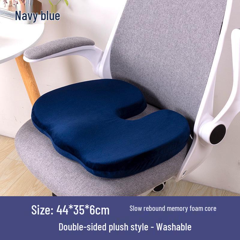 Thickened Memory Foam Seat Cushion for Long Sitting – Ideal for Students, Office Chairs, Dining Chairs, and Hip Protection.
