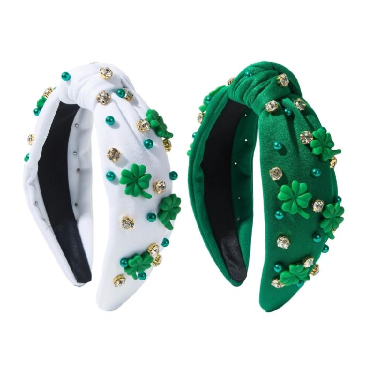 Green Hair Hoop for Women and Girls Stylish Accessory Multipurpose Headbands Wedding Prom Photo Props