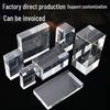 3D Engravable Crystal Glass Cube Ornament for Tabletop Display