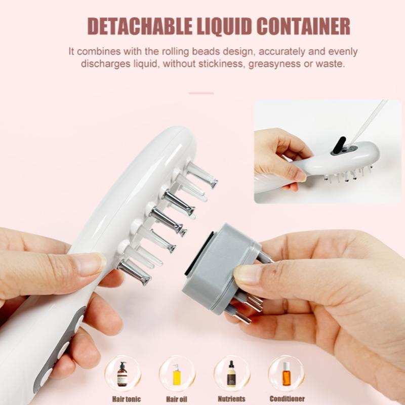Electric Hair Massage Comb Anti Hair Loss Red Blue Purple Light High Frequency Scalp Care Tool for Home Daily Use