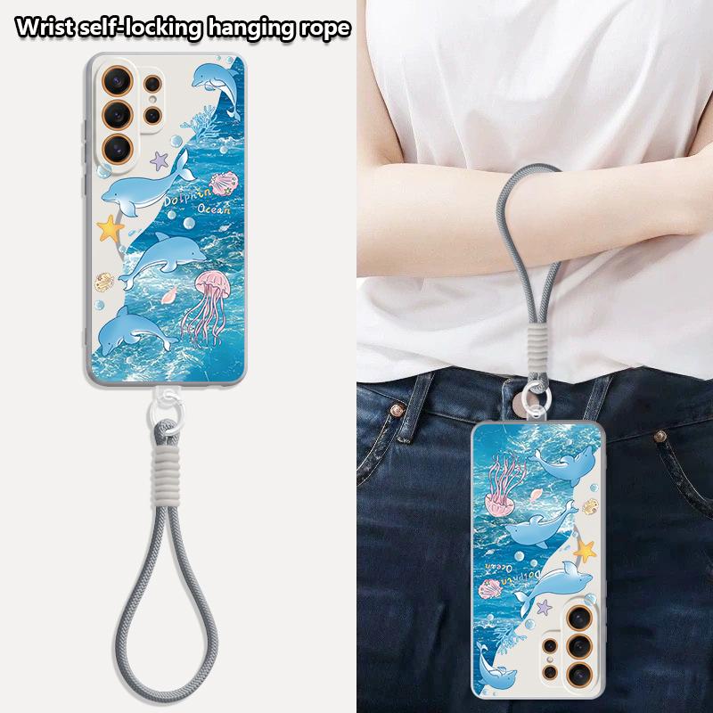 Csillagos Tengeri Delfin Kaland tok Samsung S26 Ultra S25 FE S24 S24 Plus A57 A37 A17 A56 A36 A16 A55 A35 A15 A54 5G készülékekhez Hibrid Mágneses Matt Borító