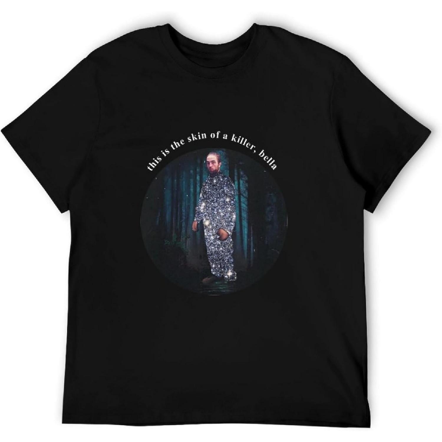 7ypSxk JITEM Robert Pattinson This is The Skin of a Killer Funny T-Shirt Twilight Shirts XXL XXXXXL разноцветный