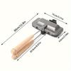 [Aluminiumlegierung | Sandwichpfanne] Sandwich-Bratpfanne aus Aluminiumlegierung | 1 Stück Backscheibe Wendeplatte für gegrillten Käse, Pfannkuchen, Omeletts, Hot Dogs, Brot