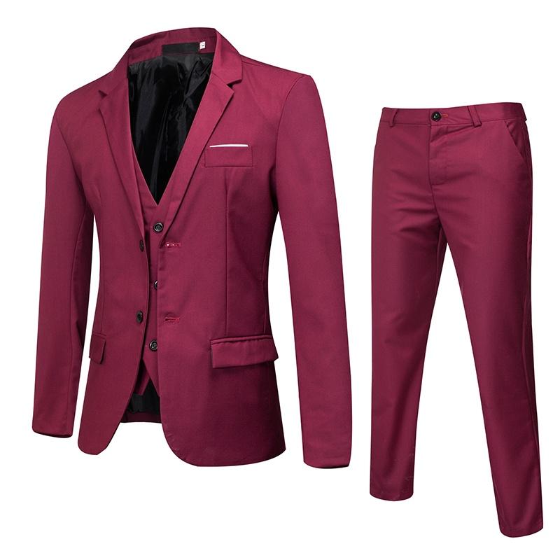 Premium Quality Slim Fit 3 Piece Suits For Men Perfect For Weddings And Formal Events