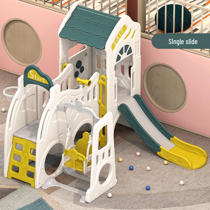 Indoor Children's Slide and Swing Set – Perfect First Birthday Gift & Multifunctional Toy