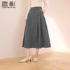 Gray Style Slimming A-line Skirt
