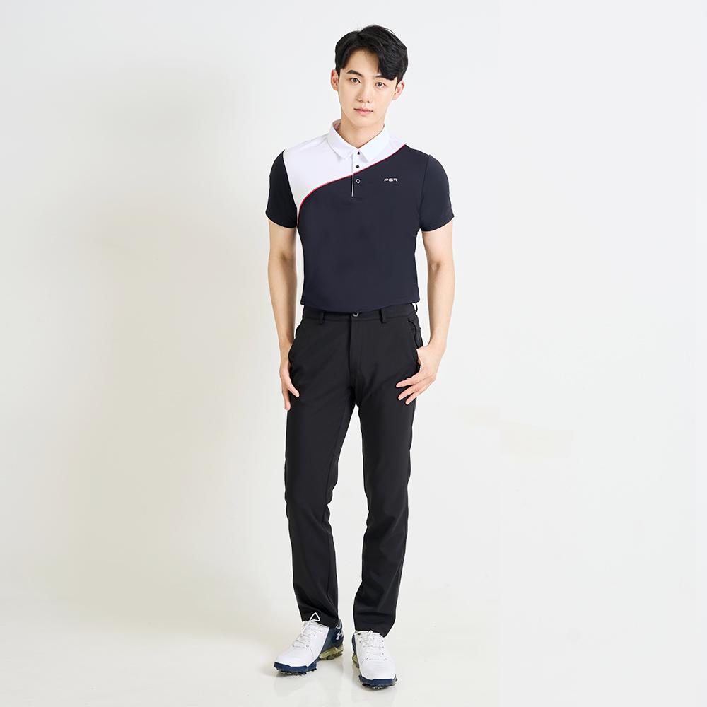 PGR Short Sleeve Collared T-Shirt Black Gt-3300