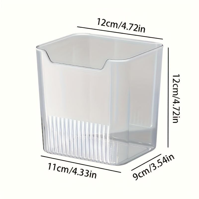 6/2Pcs BPA-Free Refrigerator Side Door Organizer Set - Transparent, Freshness-Preserving Storage Containers for Kitchen & Dining