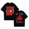 T-shirt Imprimé Tournée EU et UK de System Of A Down Été Hommes et Femmes Manches Courtes Yk T-shirt Populaire Cadeaux pour Fans Chemise Hauts