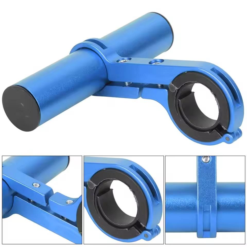 Soporte extendido para manillar de bicicleta de 10/20/30 cm, soporte para faro de bicicleta de montaña, barra extendida, piezas para portaequipajes