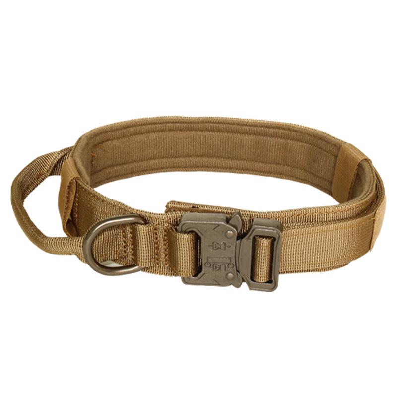 Тактический износостойкий нейлоновый ошейник для собак, регулируемый, для средних и крупных собак M