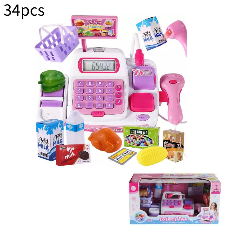 Colorful And Engaging Children Supermarket Cash Register Toy For Pretend Play Ages 3 To 6