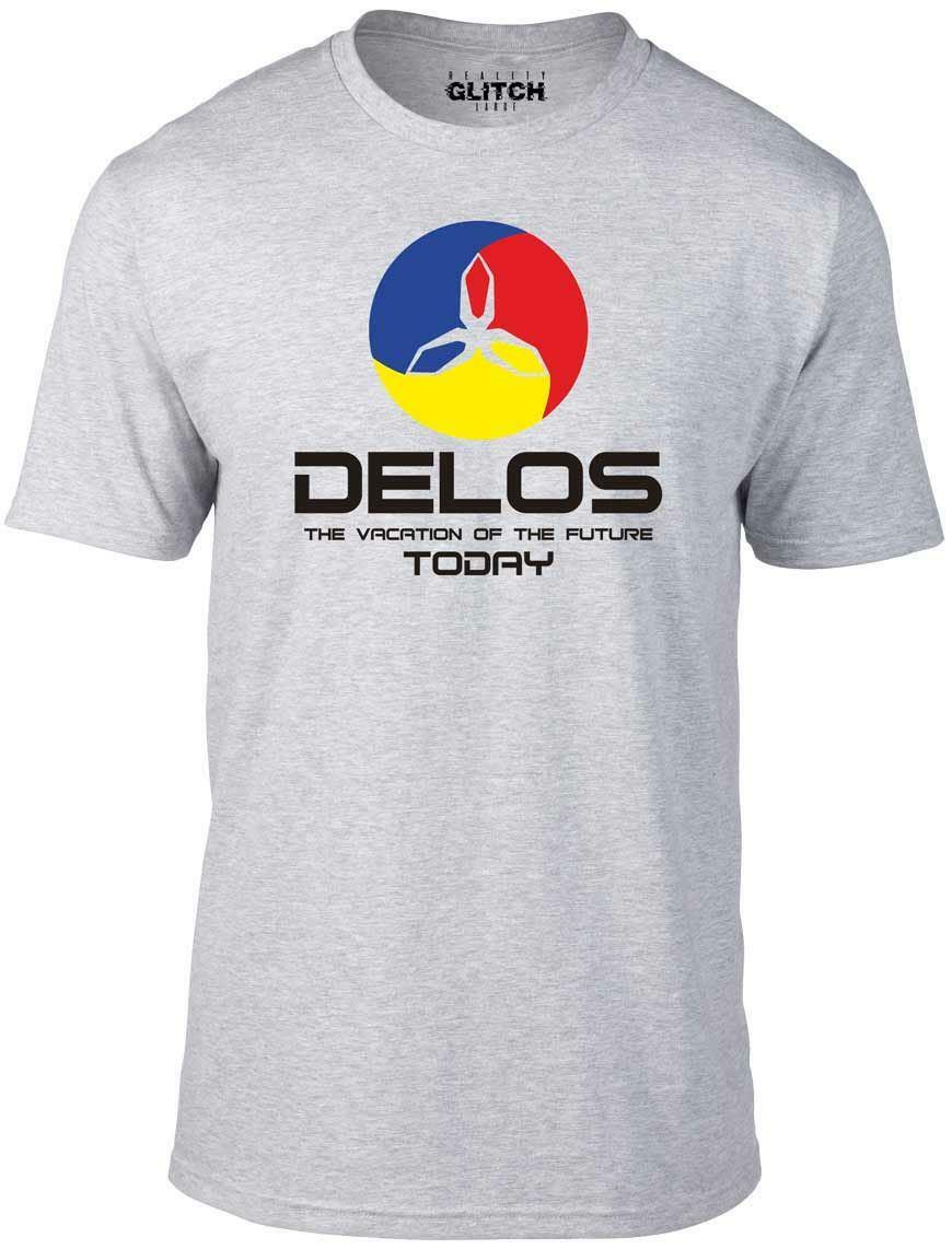 Delos T-Shirt Mens Womens Tees Top Funny T Shirt Mens Womens Tees Top retro Sci fi west cyborg world science fiction S