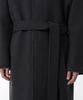Musinsa Standard Wool Blend Maxi Balmacaan Robe Coat [Charcoal Grey]
