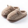 Pantofole di Cotone da Donna per Autunno e Inverno, Scarpe di Cotone da Coppia per Uomo, Spesse, Calde, Antiscivolo, Scarpe di Peluche da Casa
