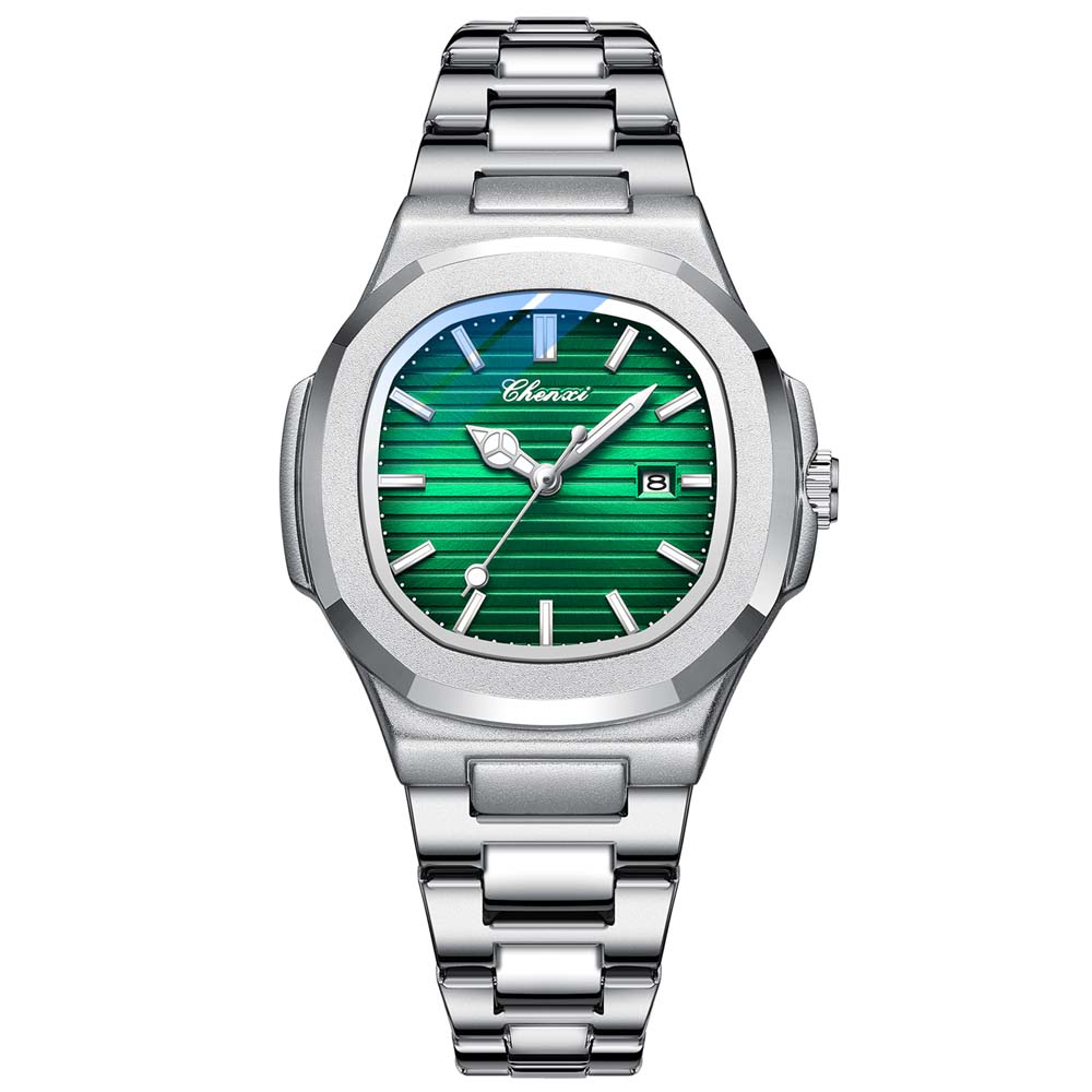 CHENXI Paar Uhr Luxus Business Herren Quarz Datum Armbanduhren Wasserdicht Leuchtende Quarz Uhr für Herren & Damen