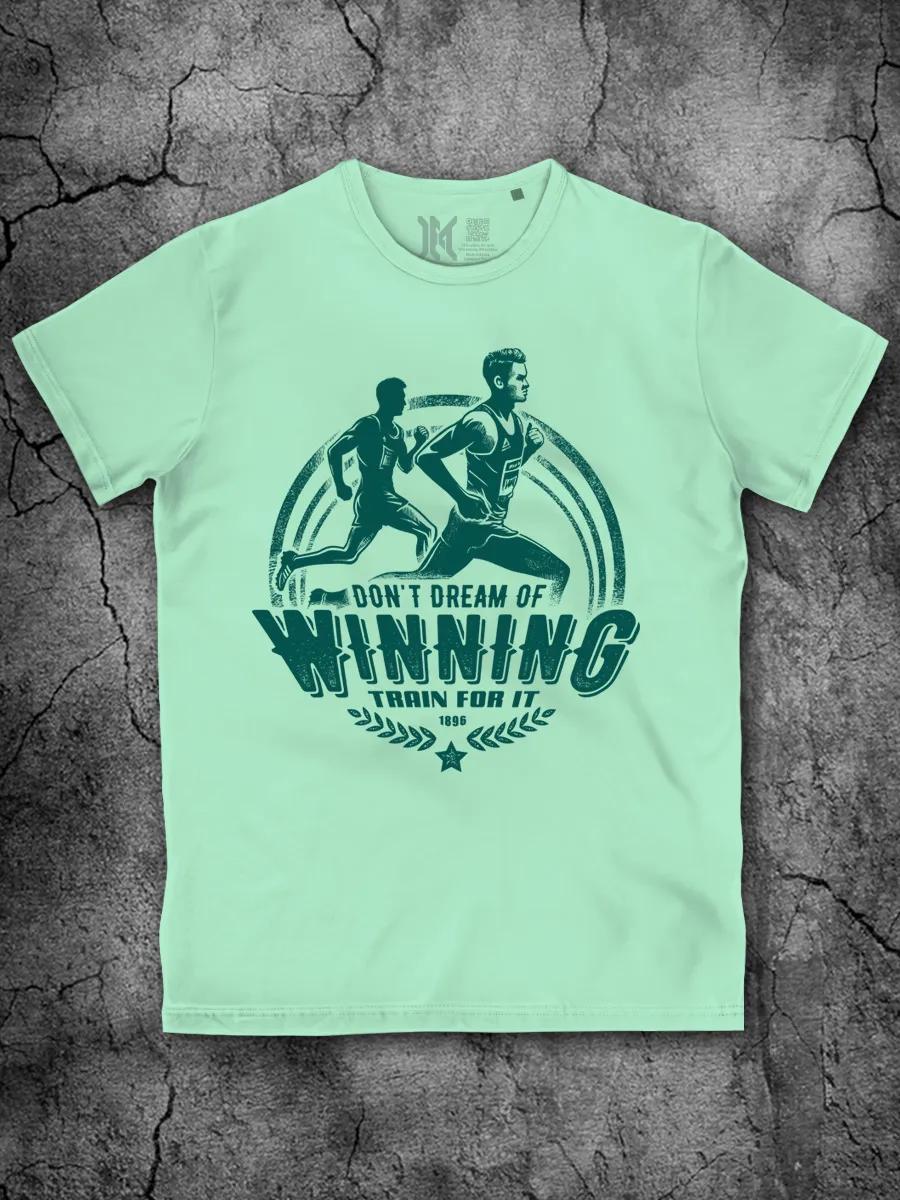 Cotton powerlifting T-shirt with print XL